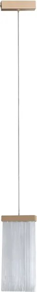 Pendente Led Metal Dourado 2W 3000K Placas Felsen