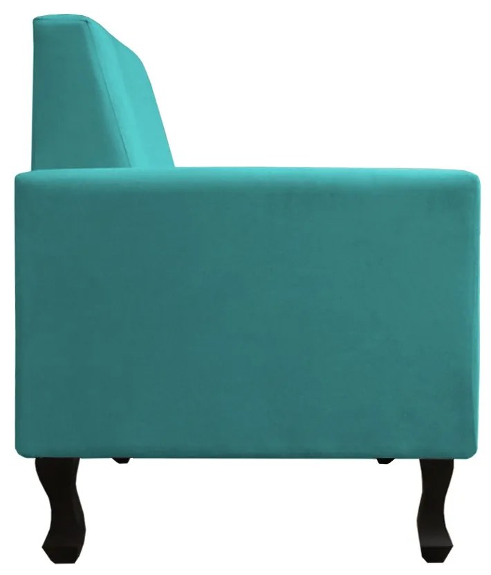 Poltrona Amamentação Sofia Suede Azul Tiffany
