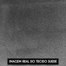 Poltrona Para Sala Pé Metal Dourado Kit 2 Ana Suede Grafite - Ibiza