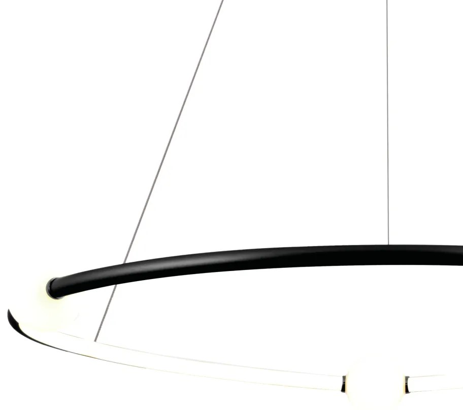 Pendente Nébula Ø87Cm Led 35W 3000K Bivolt / Anel Simples | Bella Ilum...