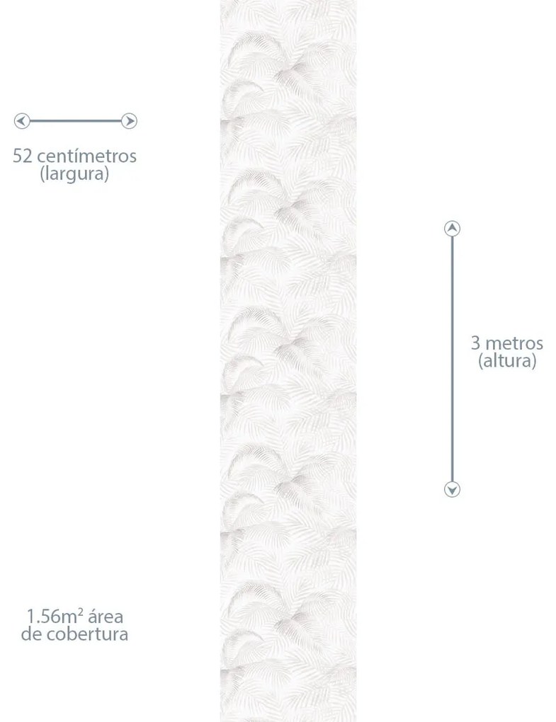 Papel de Parede Floral Folha de Palmeira