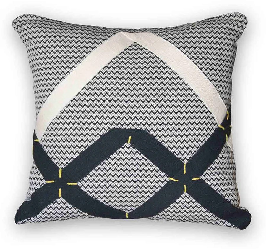 Capa de Almofada Tupi Preto - 45x45cm