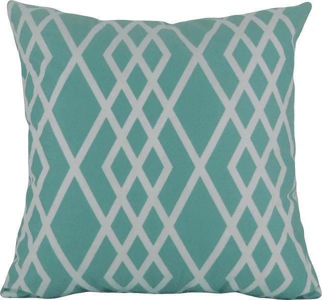 3 Capas para Almofada Soft Turim Geométrico Turquesa 43x43cm