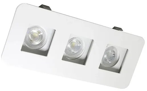 Plafon Embutir Aluminio Branco 19,5Cm