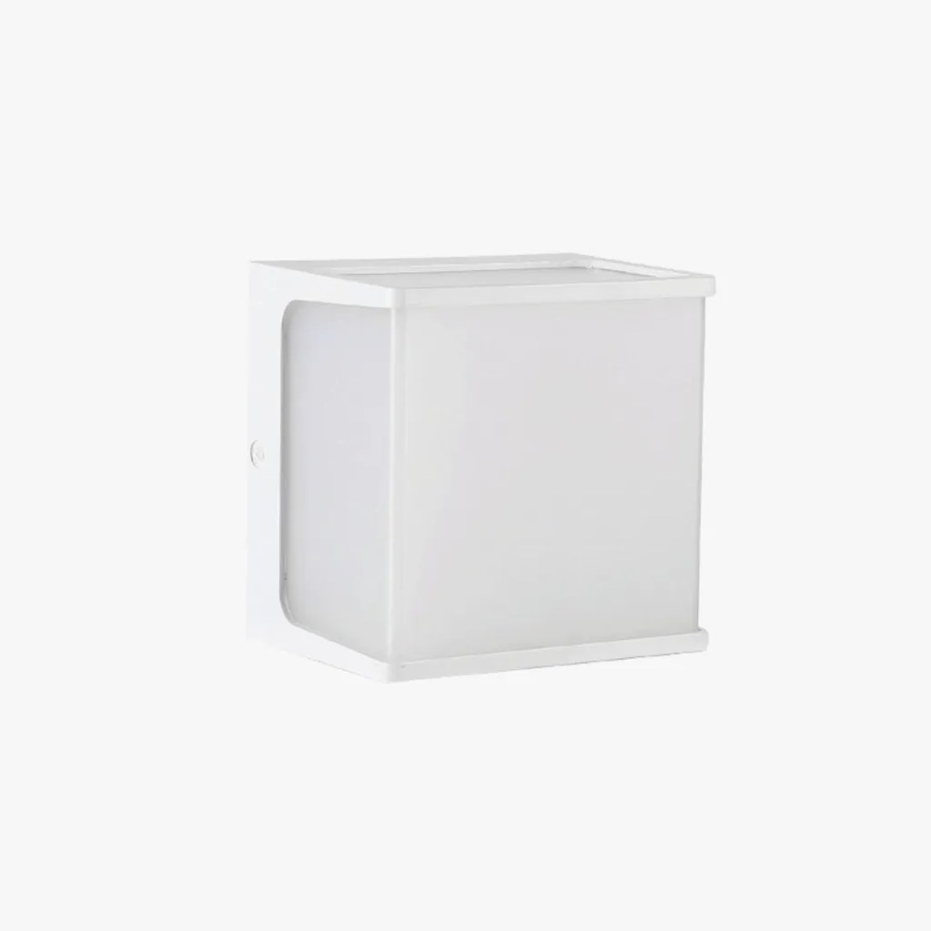 Arandela New Home 12X12X9 Led 8W 3000K Ip65 Branco - Opus Hm 81744