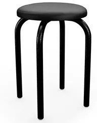 Mesa de Cozinha Bistrô Porto Castanho 120cm com 4 Banquetas Industriai
