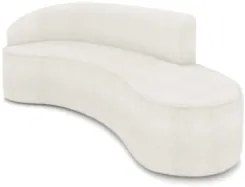 Sofá 4 Lugares 220cm Wendi e Poltrona Steve Boucle Off White I01 - Mp