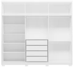 Guarda Roupa Casal 241cm 6 Portas Vanny D02 Branco - Mpozenato