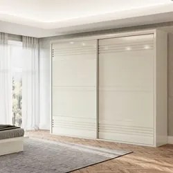Guarda Roupa Casal 267cm 2 Portas de Correr 100% MDF TW603 Off White -