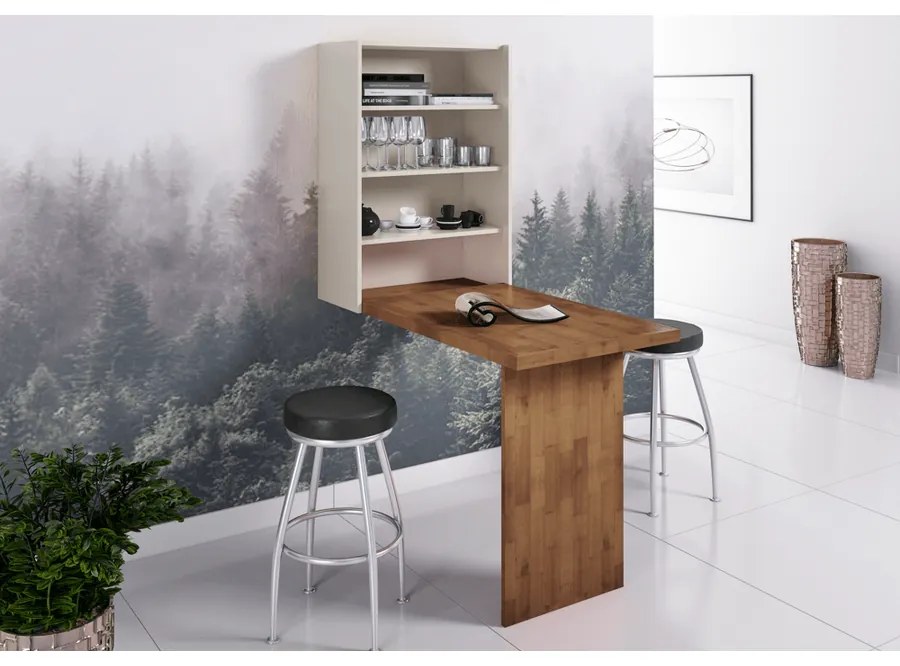 Mesa Dobrável de Parede Fendi - Wood Prime MP 33214