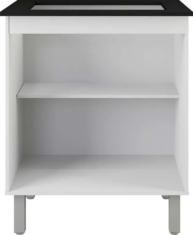 Balcão Vani Para Cooktop 4 Bocas 2 Portas Cozinha MB1 70cm