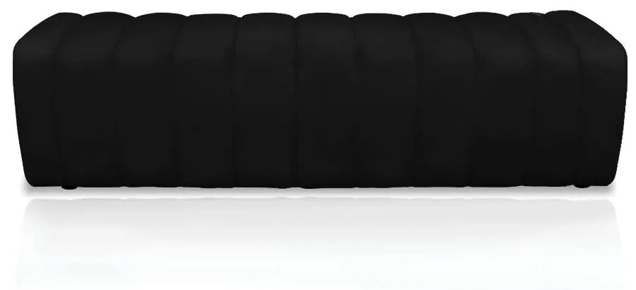 Calçadeira Olivia King 195 cm Veludo Preto - D'Rossi