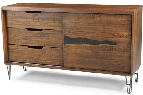 Buffet Aspen Metal Grafite Rustic Brown 152cm - 44627 Sun House