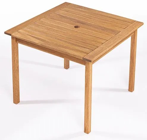 Mesa Export Quadrada Cor Stain Jatobá 80cm -16522 Sun House