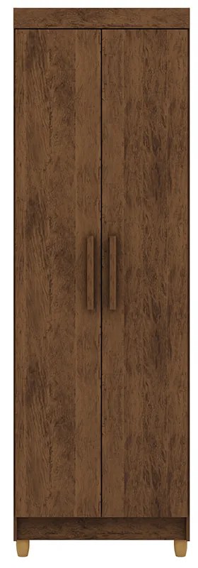 Armário Multiuso 61cm Alto 2 Portas Prateleiras Guiné Imbuia V01 - D'Rossi