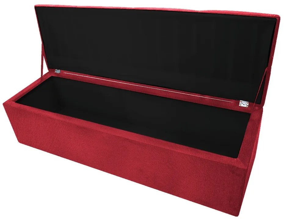 Calçadeira Munique 195 cm King Size Suede Vermelho - ADJ Decor