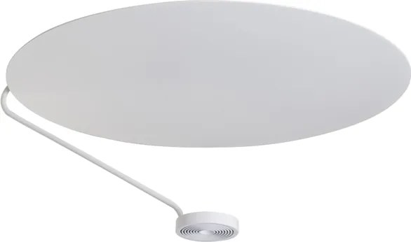 Plafon Led De Sobrepor Branco 12w 2700k Ø62x24cm Vinil
