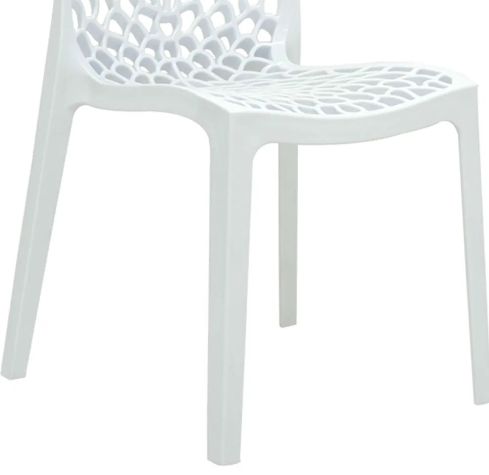 Cadeira Gruvyer Sala de Jantar Branco R02 - D'Rossi