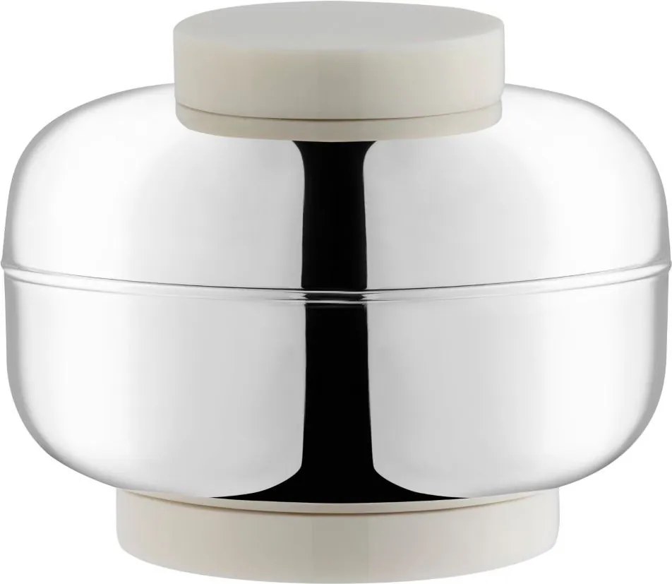 Bowl Volupté Pequeno Prata C/ - Resina Branca Resina Branca