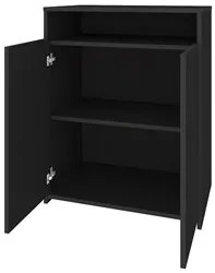 Conjunto Escritório Home Office 4 Peças Nil A06 Preto - Mpozenato
