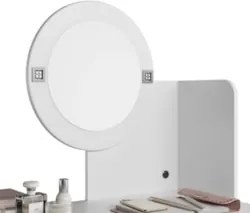 Penteadeira Camarim Escrivaninha com LED Sulla A02 Branco - Mpozenat