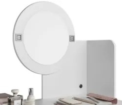Penteadeira Camarim Escrivaninha com LED Sulla A02 Branco - Mpozenato