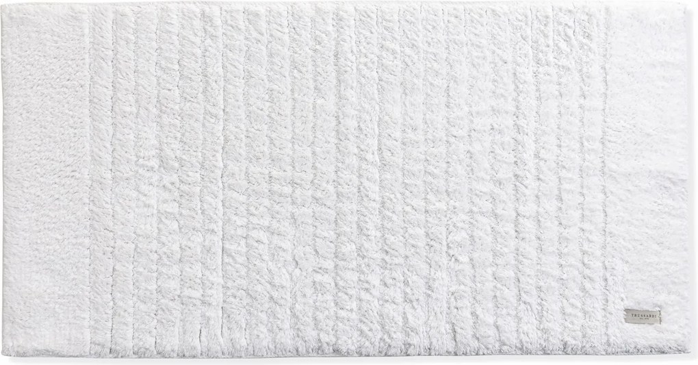 Tapete Antiderrapante Trussardi 100% Algodão Vittore 60x120cm - Branco  Branco