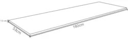 Tampo para Balcão de Cozinha 160cm Charm Z06 Freijó - Mpozenato