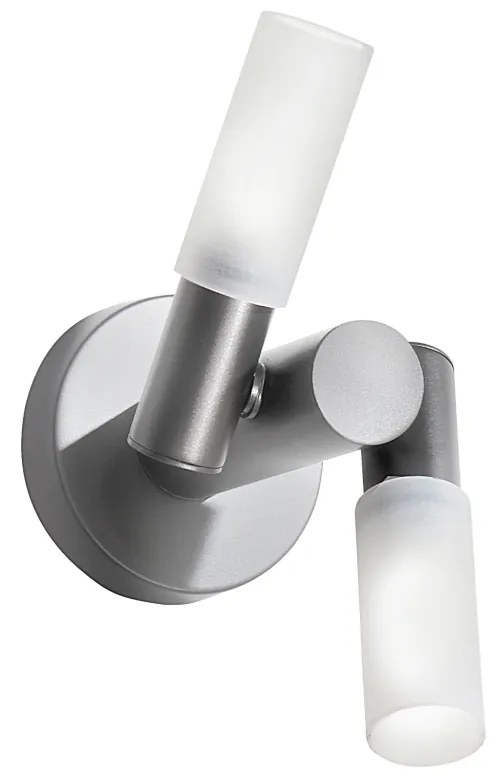 Arandela Flash 08X12X13Cm Tubo Ponteira Acrílico Móvel Duplo Metal Alu... (BRANCO / COBRE BRILHO)