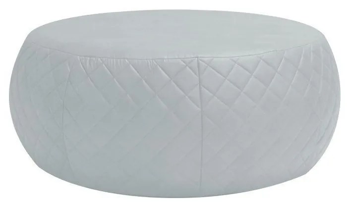 Puff Cleo 105cm Trêsse PU Sintético Branco G15 - Gran Belo