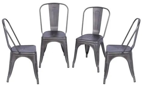 Kit com 4 Cadeiras Iron Bronze - 64612 Sun House
