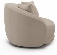 Poltrona Decorativa Giratória para Sala 122cm Kaly M22 Linho Cru - Mpo