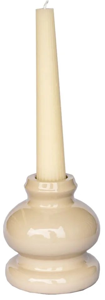 Castiçal Torneado Bold P - Off White