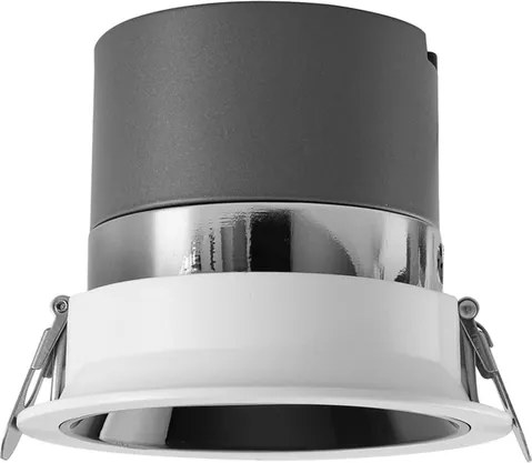 Plafon Led De Embutir Branco E Preto 18W 24 2700K Angel Eye