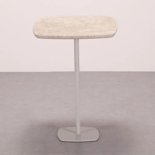 Mesa Lateral Violette Tampo Travertino Base Fendi - 78296 Sun House