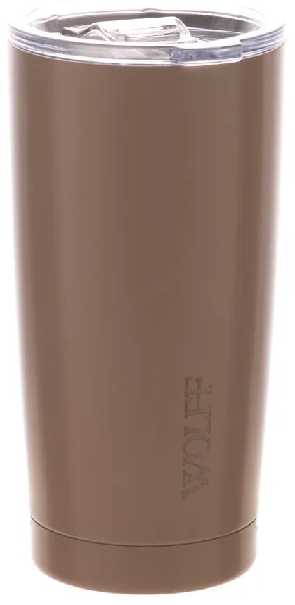 Copo Térmico De Aço Inox Parede Dupla Com Tampa Rosé 600ml 29145 Wolff