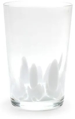 Copo Multicor Branco Leitoso Murano Cristais Cadoro