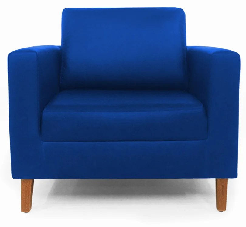 Poltrona Decorativa Gabriela Courino Azul Royal