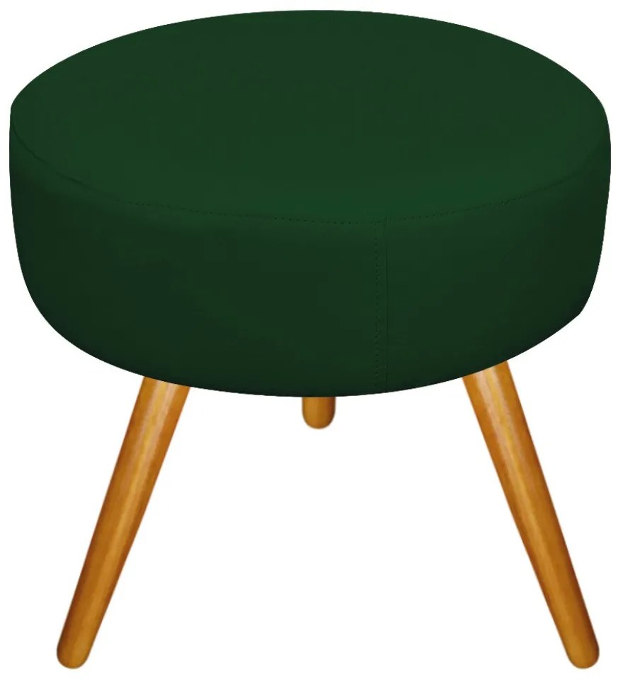 Kit 02 Puffs Sofia Palito Mel Suede Verde - ADJ Decor