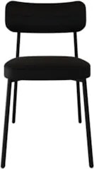 Cadeira de Jantar Estofada Kit 6 Ella M25 Linho Grafite - Mpozenato