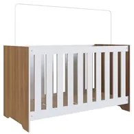 Berço Americano 3 em 1 Certificado Inmetro Aconchego LA004 Nogal/Branc