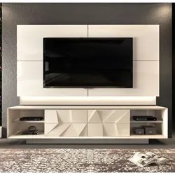 Rack Bancada com Painel TV até 75 Pol. Gavetas 3D Pirâmide Colone Crem