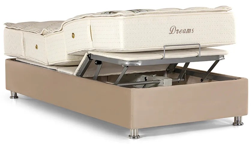 Cama Box e Colchão Articulada 101x203x63cm Dreams MH1430 c/ Massagem Herval