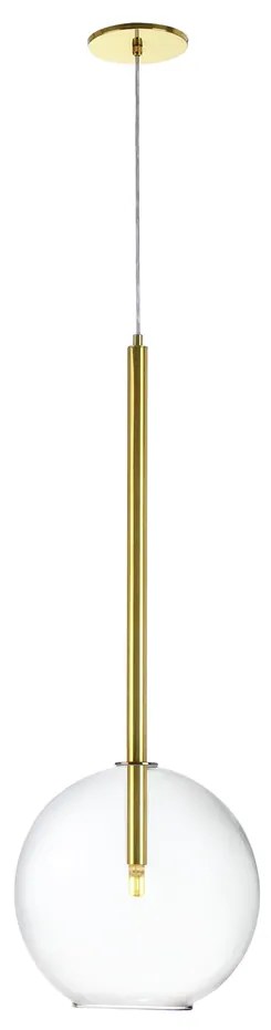 Pendente Globo Aberto Ø25X60Cm 1 X G9 Metal E Globo Ø25Cm |Old Artisan... (PRETO, AMBAR)