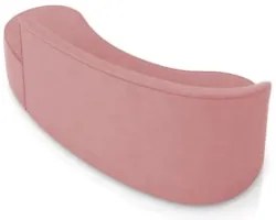 Sofá 4 Lugares Para Sala 220cm Orgânico Wendi Suede Rosê I01  - Mpozen