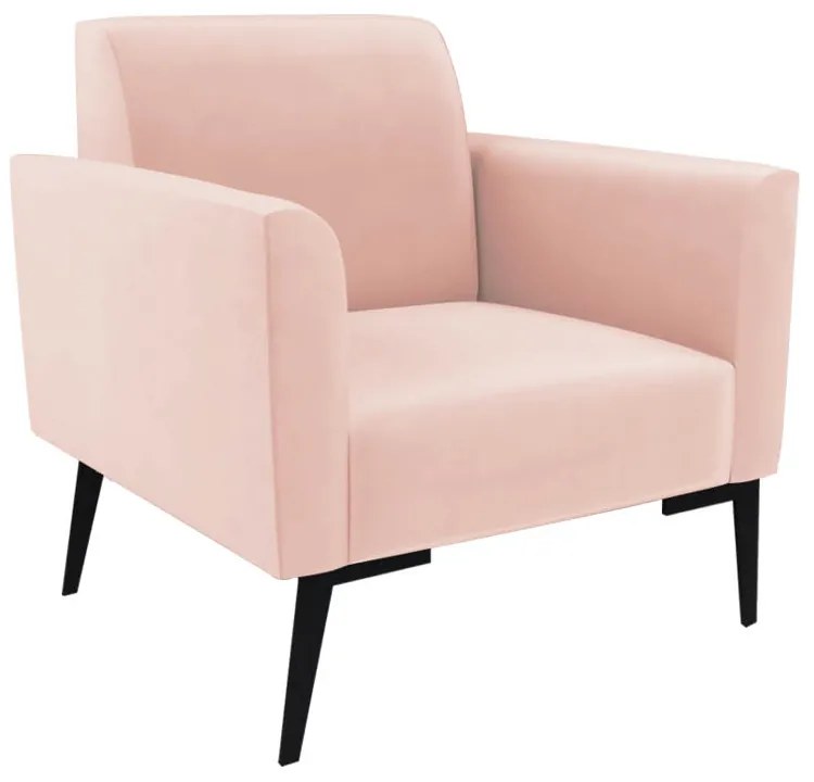 Poltrona Pés Villach Marisa Veludo - Rose