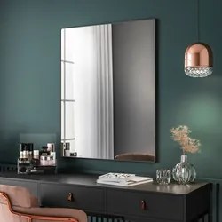 Espelho Decorativo Retangular Com Moldura Shine D09 Preto - Mpozenato