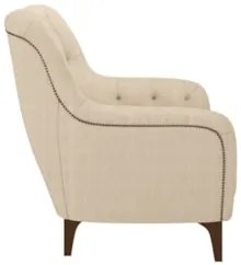 Kit 2 Poltronas Decorativas para Sala com Capitonê Pietà Z32 Linho Cha