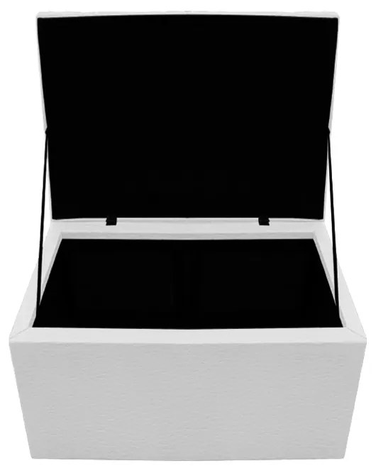 Calçadeira Copenhague 90 cm Solteiro Corano Branco - ADJ Decor