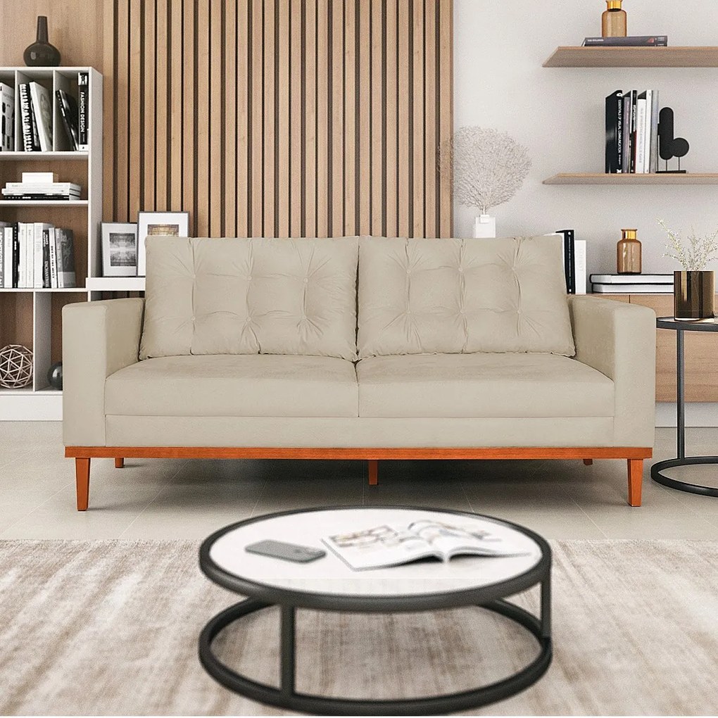 Sofá 2 Lugares Dubai Suede - ADJ Decor